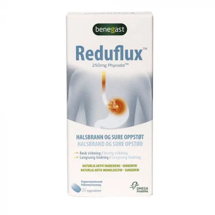 Reduflux Tabletter 250mg 20stk