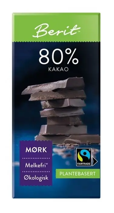 Melkefri Sjokolade 80% Kakao