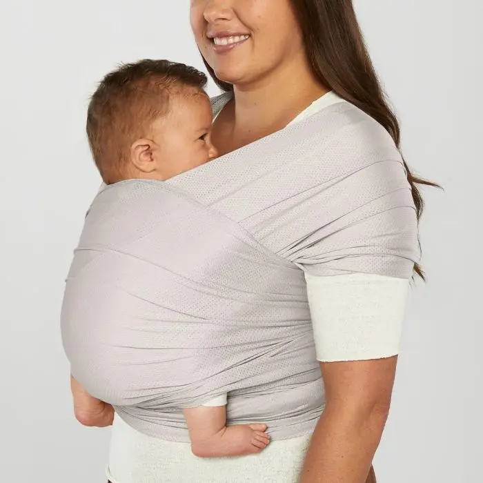 Ergobaby Aura Wrap Mesh bæresjal lys grå