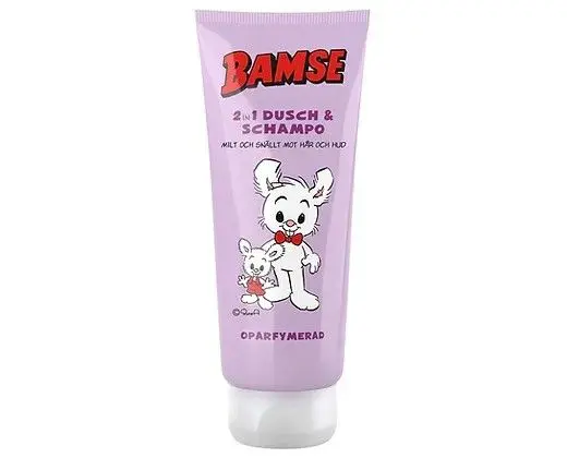 Bamse 2 i 1 Dusj og sjampo u/parfyme 200 ml