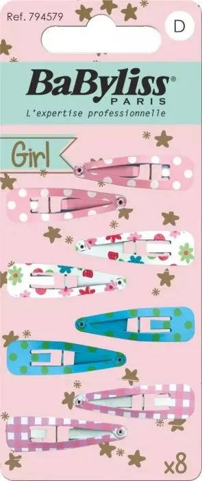 BaByliss KIDS hårspenner 8 stk