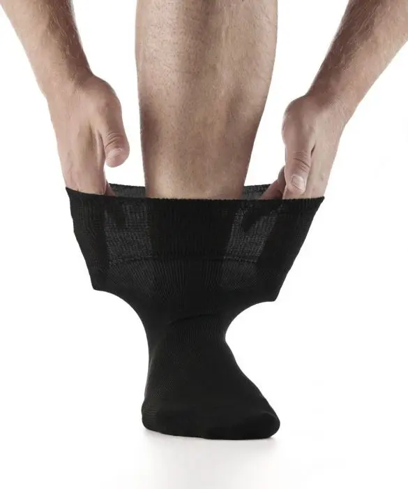 Bambusa Loosefit sokker sorte one-size 3 par