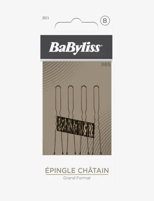 BaByliss Hair Pins U-shaped brown 65 stk