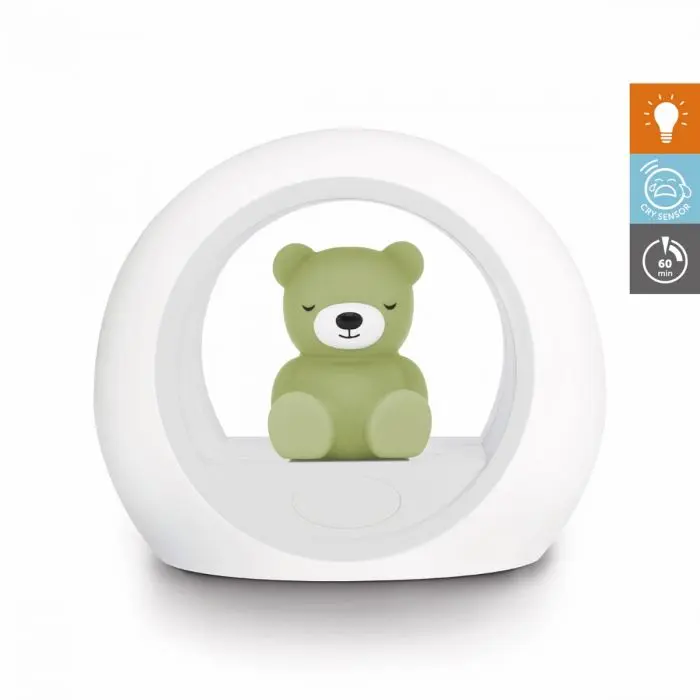 Zazu Billy the Bear Nightlight Green