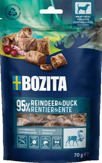 Bozita Snacks Meaty Bites Reinsdyr & And 70 g