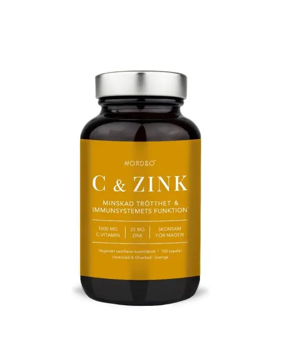 Nordbo C-vitamin & Zink 100 kapsler