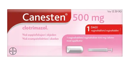 Canesten 500 mg vaginaltablett med applikator 1 stk