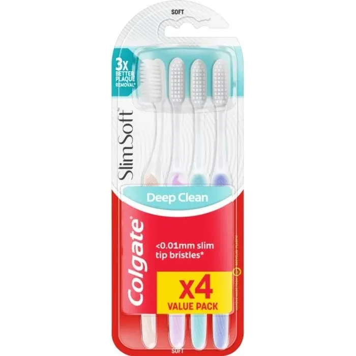 Colgate Slim Soft Tannbørste 4-Pack