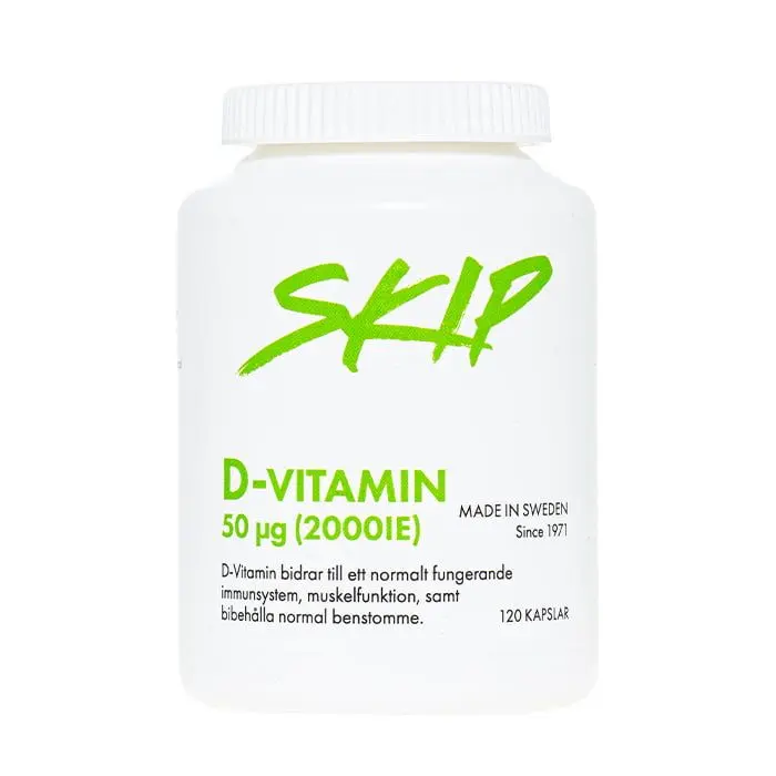 SKIP D-Vitamin 50 mcg 120 kapsler