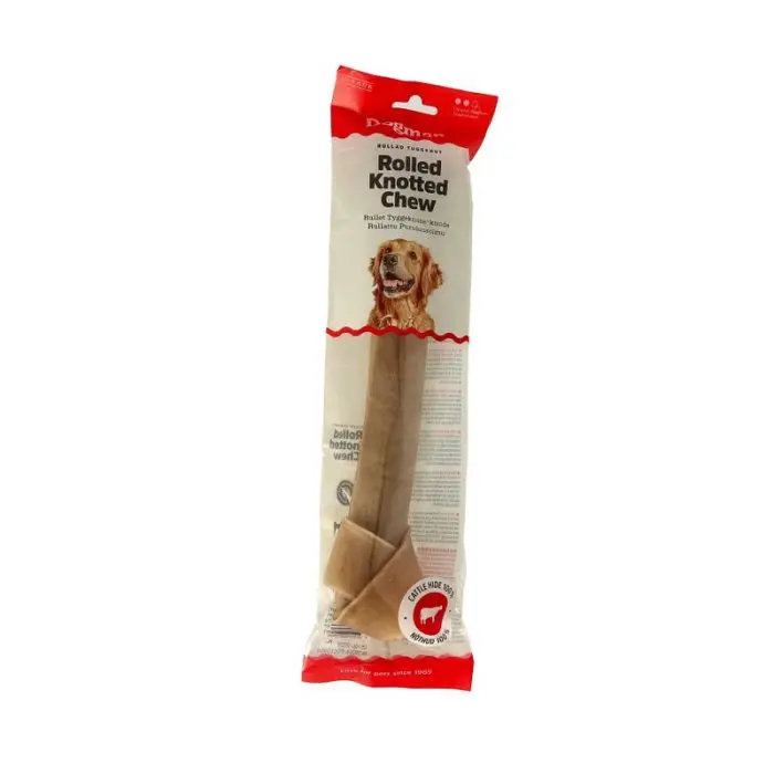 Dogman Tyggknute Rullet Brun 30 cm