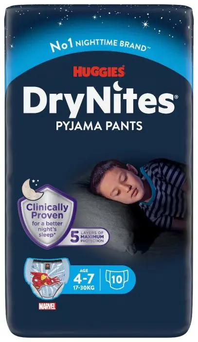Drynites bleier gutt 4-7 år 10 stk