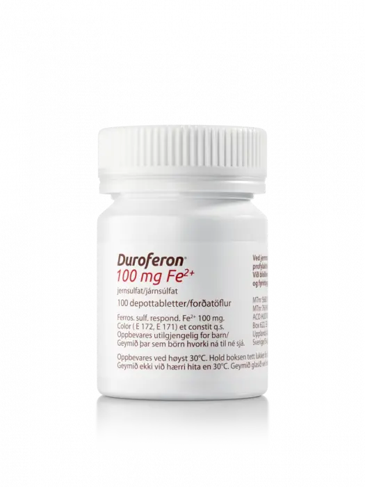 Duroferon 100 mg depottabletter 100 stk