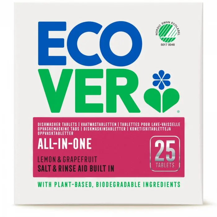 ECOVER oppvaskmaskintabletter All-in-one 25 tbl