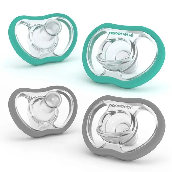 Nanobébé Active Flexy Narresmokk 4mnd+ Turkis og Grå 4 stk