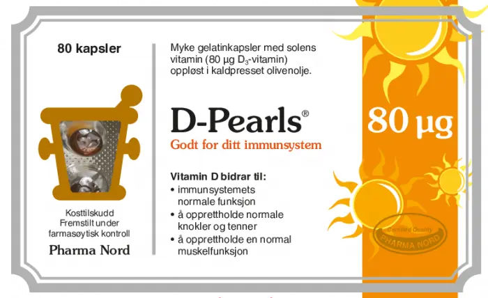 Pharma Nord D-Pearls 80µg 80 kapsler