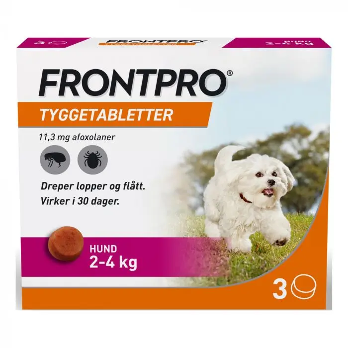 Frontpro vet tyggetablett 11,3 mg til hund 3 stk (blister)