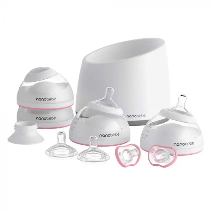 Nanobébé startsett for mating av baby rosa 1 pk