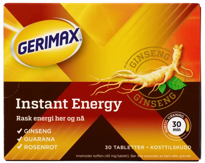 Gerimax Instant Energy tabletter 30 stk