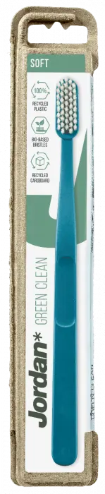 Jordan Green Clean Soft tannbørste 1 stk