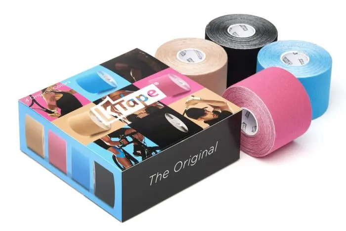  K-Tape Mix Box Rød, Blå, Beige & Svart 5M per rull