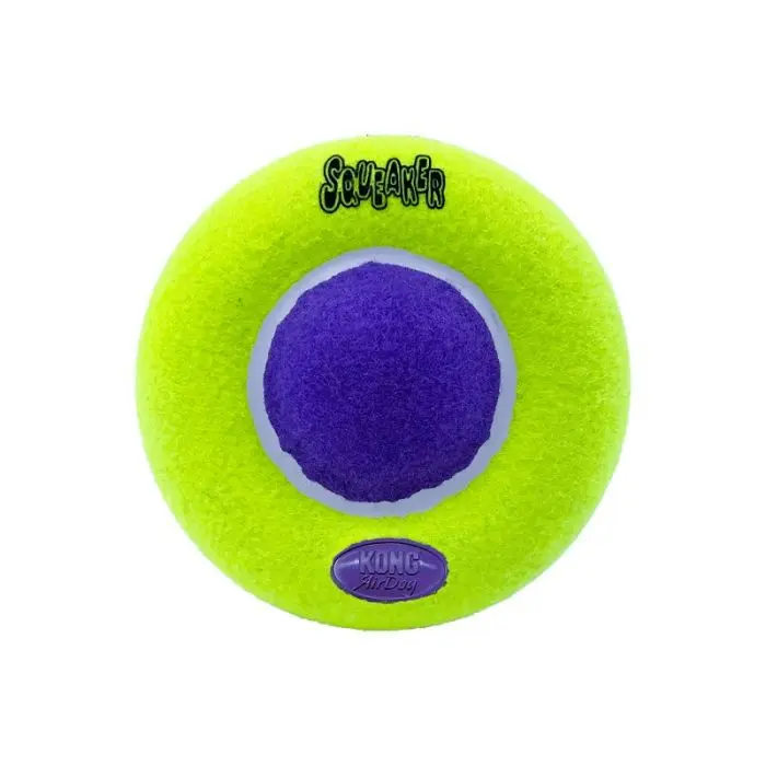 KONG AirDog Squeaker Saucer Hundeleke Flerfarget M/L