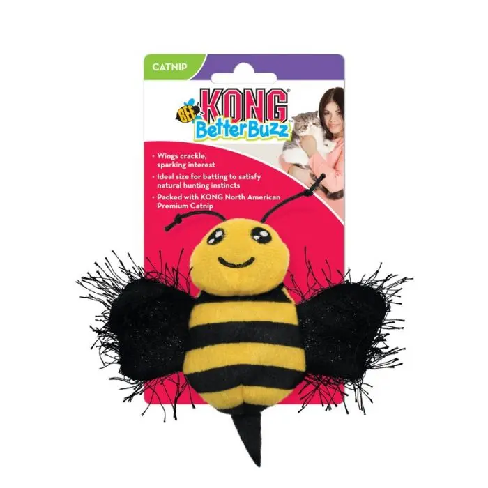 KONG Better Buzz Bee Katteleke Gul 9 x 10 cm