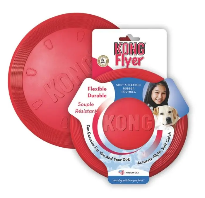 KONG Flyer Classic Hundeleke Rød L
