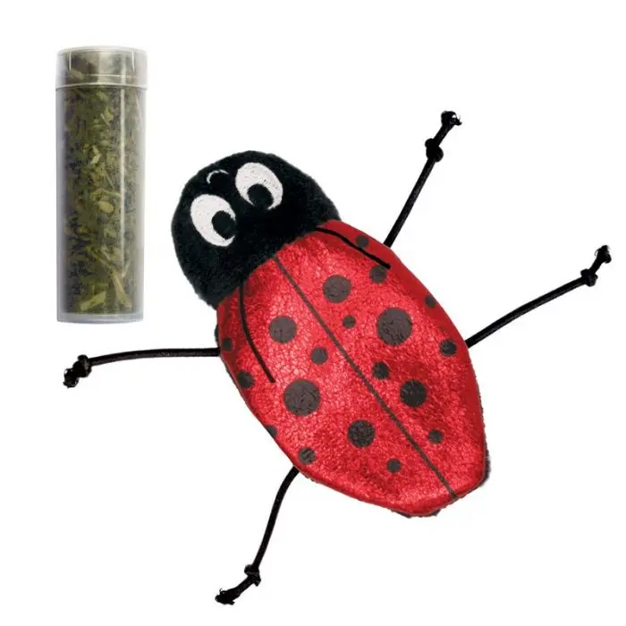 KONG Refillables Ladybug Katteleke flerfarget 17 x 10 x 3 cm