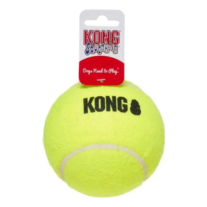 KONG SqueakAir Ball Hundeleke Gul XL