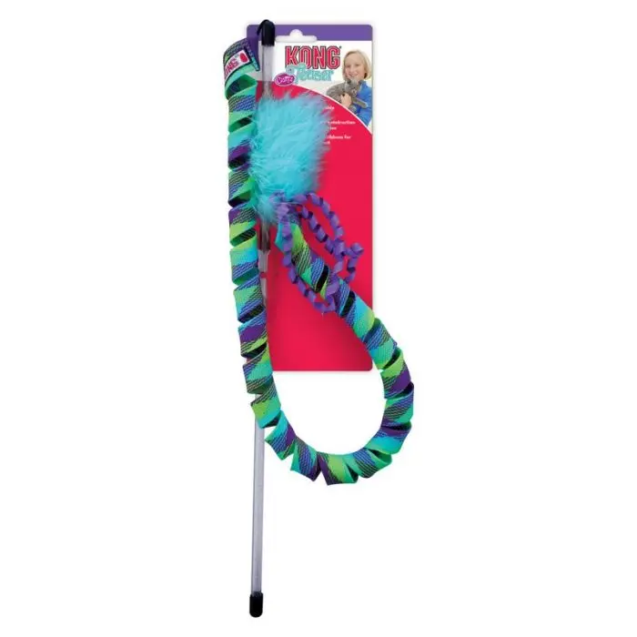 KONG Teaser Curlz Katteleke Turkis 71 cm