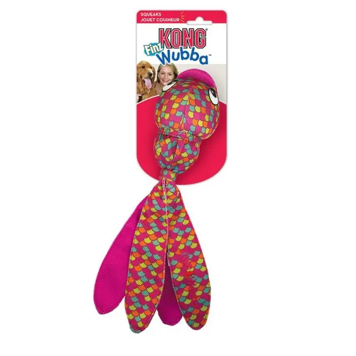 KONG Wubba Finz Hundeleke Rosa S