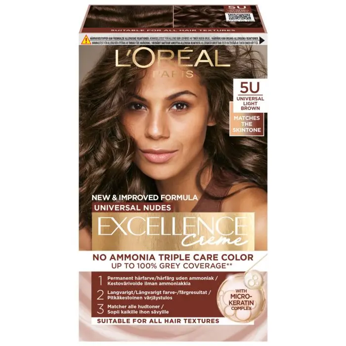 L'Oréal Paris Excellence Universal Nudes 5U Universal Light Brown 192ml