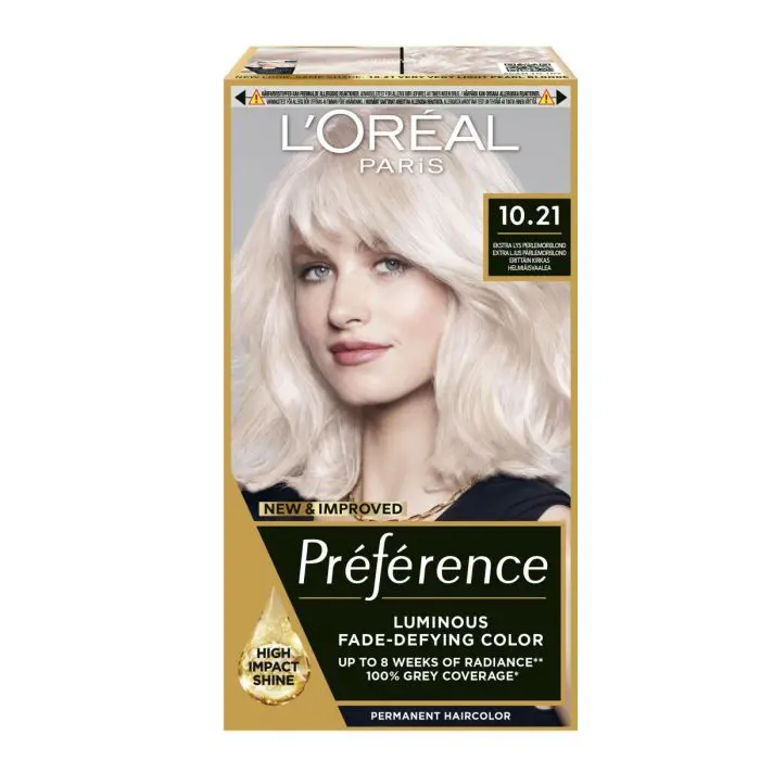 L'Oréal Paris Préférence Core Récital 10,21 Stockholm Extra Light Pearl Blonde
