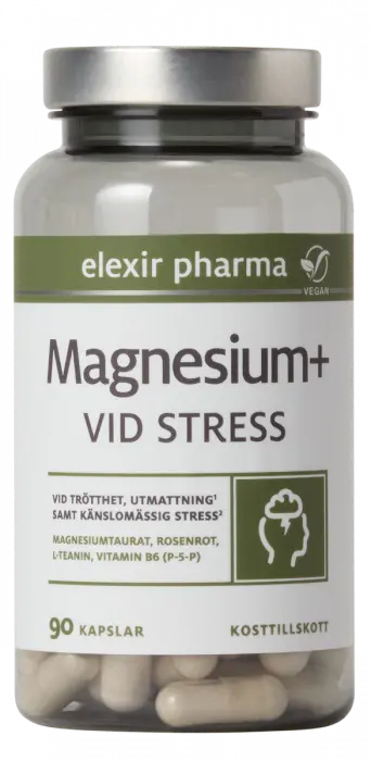 Elexir Pharma magnesium+ ved stress 90 kapsler