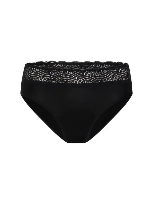 Modibodi Sensual Hi Waist Bikini Heavy-Overnight Black 10/S