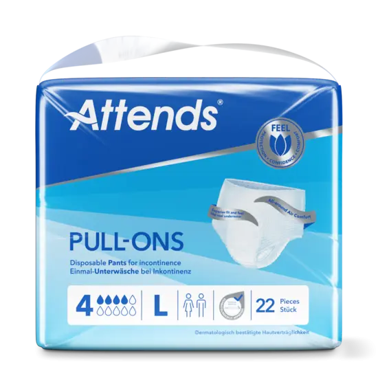 Attends Pull-Ons 4 bleiebukse str L 22 stk