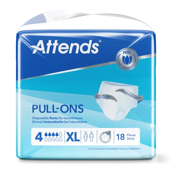 Attends Pull-Ons 4 bleiebukse str XL 18 stk