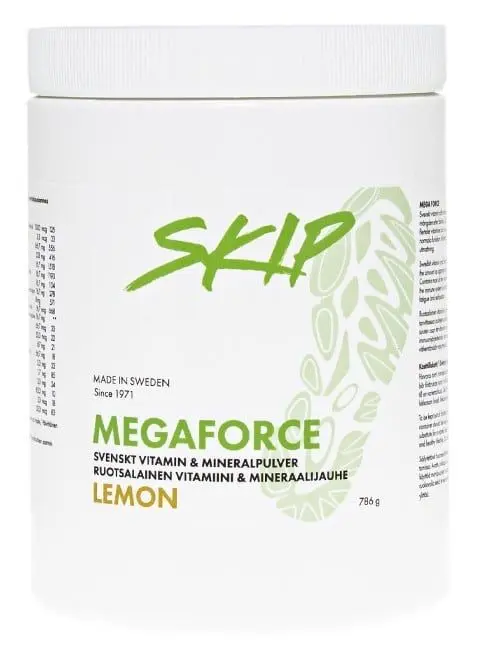 SKIP Megaforce Vitamin og Mineralpulver sitron 786 g