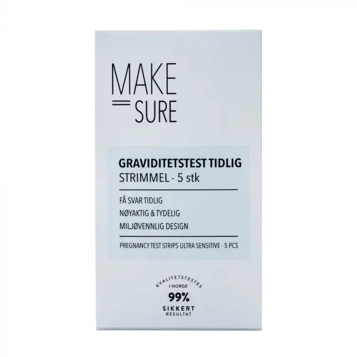 Make Sure Graviditetstest tidlig strimmel - 5pk