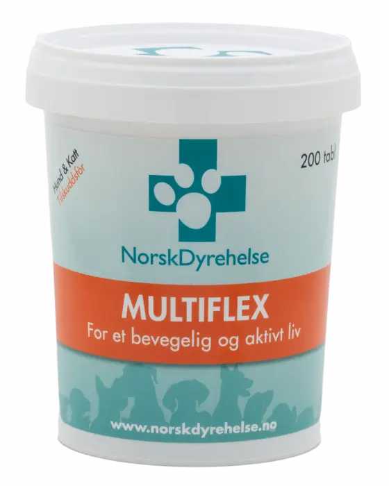 Norsk Dyrehelse MultiFlex fôrtilskudd tabletter 200 stk