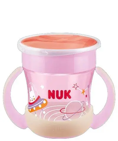 NUK Evolution Mini Magic Cup Glow in Dark rosa 6+m