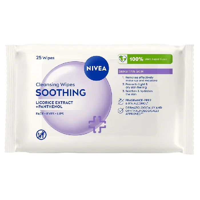 NIVEA Sensitive Cleansing Wipes 25 stk