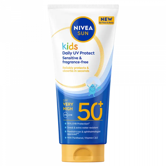 NIVEA Sun Kids Daily UV Protect Sensitive & Fragrance-free SPF 50+ 100 ml