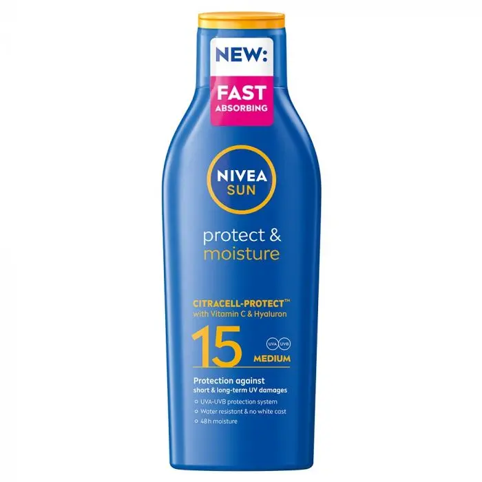 NIVEA Sun Protect & Moisture Lotion SPF 15 200 ml