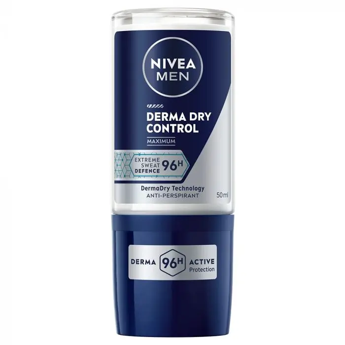 NIVEA Men Deo Derma Dry Control 96h Roll-On 50 ml