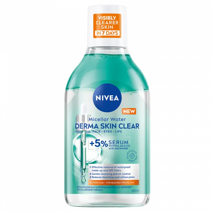 NIVEA Micellar Water Derma Skin Clear 400 ml