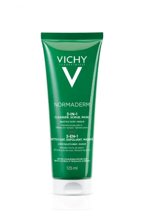 Vichy Normaderm 3-i-1-rensekrem 125 ml