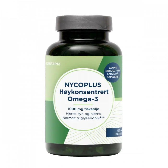 Nycoplus Høykonsentrert Omega-3 1000mg kapsler 120 stk