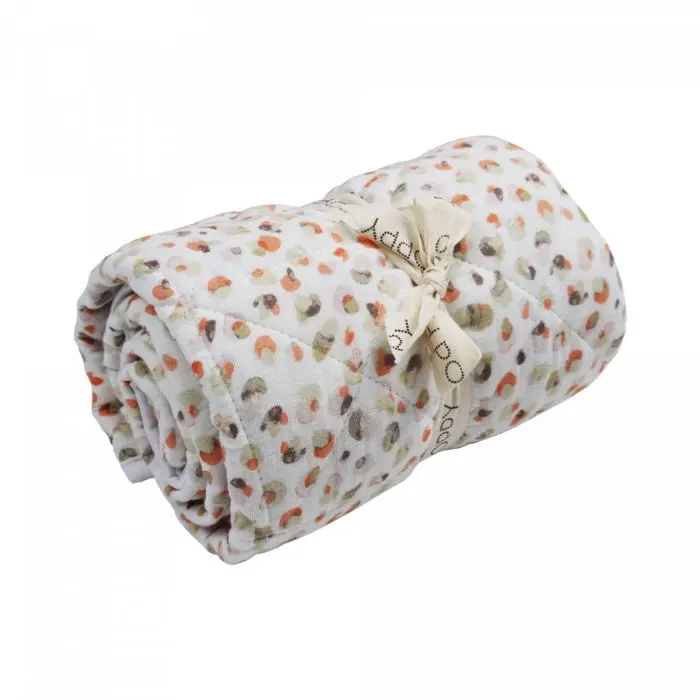 Oh, Poppy! Alba quiltet babyteppe Poppy Fresh Vanilla 80x100cm