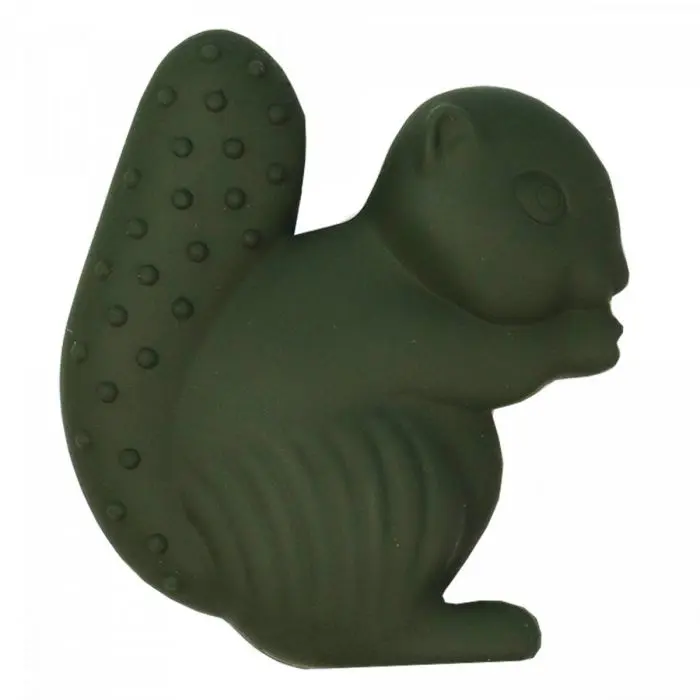 Oh, Poppy! Ekornet Hazel biteleke silikon Forest Green 1 stk